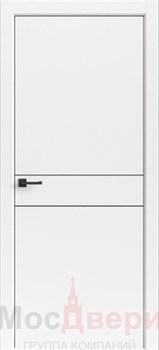 Межкомнатная дверь Profil 27RE/LG ABS Белый матовый Black Edition - фото 83229