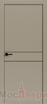 Межкомнатная дверь Profil 27RE/LG ABS Латте матовый Black Edition - фото 83231