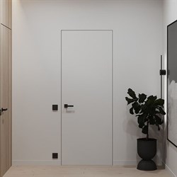 Скрытая дверь межкомнатная Design Invisible Grand H2100 SE Alum Black Edition - фото 83245