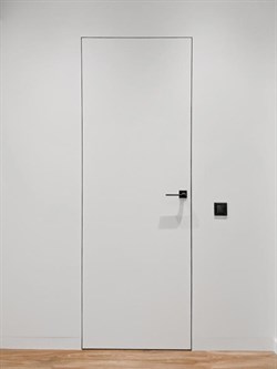 Скрытая дверь межкомнатная Design Invisible Grand H2200 SE Alum Black Edition - фото 83251