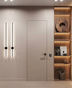 Скрытая дверь межкомнатная Design Invisible Grand H2400 SE Alum Black Edition - фото 83253