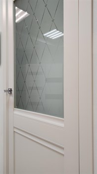 Межкомнатная дверь Profil 12GF Аляска Matelux Ромб - фото 83310