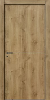 Межкомнатная дверь Profil 12VN ABS Дуб натуральный Black Edition - фото 83343