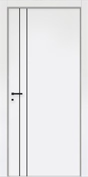 Межкомнатная дверь Profil 42VN ABS Белый матовый Black Edition - фото 83345