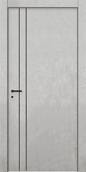 Межкомнатная дверь Profil 42VN ABS Бетон Платина Black Edition - фото 83346