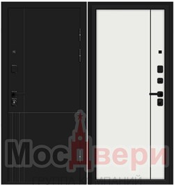 Входная дверь OP/Z-2 Темно серый / Белый - фото 83356