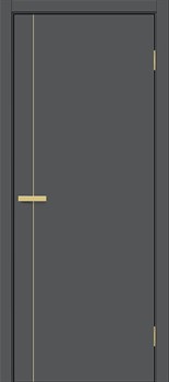 Межкомнатная дверь PX-10 Черная Gold - фото 83382