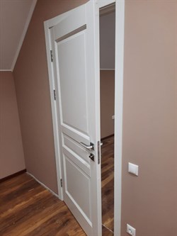 Дверь из массива ольхи Бостон Белый Классик - фото 83456