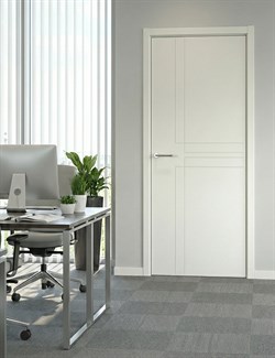 Межкомнатная дверь Удинезе EU-L Латте - фото 83521