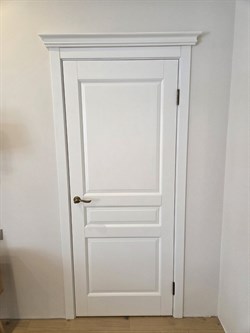 Дверь из массива ольхи Бостон Белый Классик - фото 83541