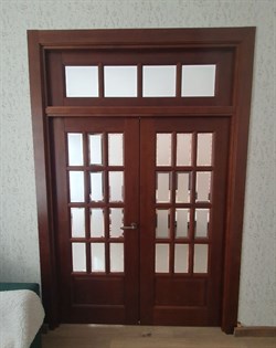 Двустворчатая дверь Портленд-O Дуб Винтаж ST - фото 83546