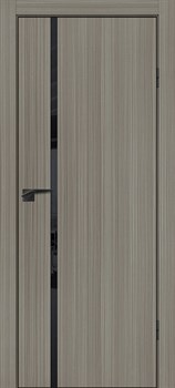 Межкомнатная дверь Profil 46SE ABS Серый ясень LACOBEL Графит Black Edition - фото 83584