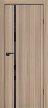 Межкомнатная дверь Profil 46SE ABS Орех Орлеан LACOBEL Шоко Black Edition - фото 83585
