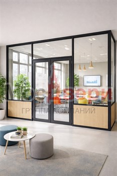 Усиленная стационарная перегородка AG Унико для учебных пространств - фото 83613