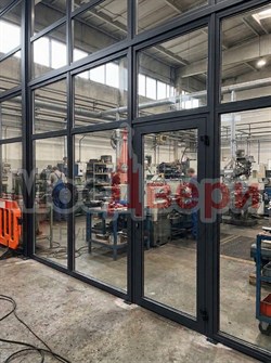 Стационарная перегородка AG Статус DF-19 с двойным заполнением для производства - фото 83642