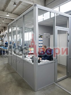 Угловая перегородка AG Статус AF-12 для кабинета начальника смены - фото 83644