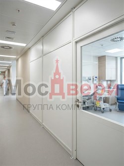 Глухая стационарная перегородка AG Контур DBF-5 для медицинских учреждений - фото 83660