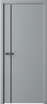 Межкомнатная дверь Profil 46GK ABS Грей Лакобель черный - фото 83795