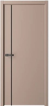 Межкомнатная дверь Profil 46GK ABS Бейге Лакобель черный - фото 83797