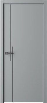 Межкомнатная дверь Profil 2.88GK ABS Грей Лакобель черный - фото 83799