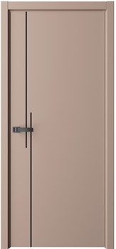 Межкомнатная дверь Profil 2.88GK ABS Бейге Лакобель черный - фото 83800