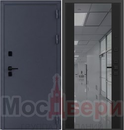 Входная дверь Аргос Термо Антрацит / Нуар Зеркало - фото 83834