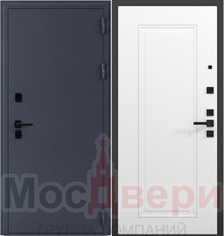 Входная дверь Аргос Термо Антрацит / Аляска 1F - фото 83835