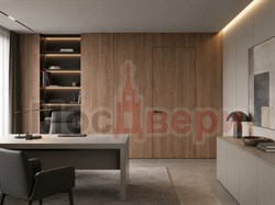 Скрытая дверь с панельной отделкой Пандора Инвизибл BT7792 Орех темный - фото 83862