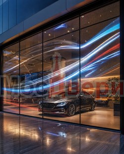 LED-плёнка Авентра АвтоВью ATV-4K7 для панорамного остекления автосалона - фото 83884