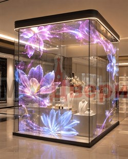 LED-плёнка Корнерлайн CRN-3V6 для стеклянной витрины островка или корнера в ТЦ - фото 83888