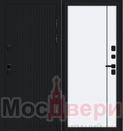 Входная дверь PR/SB-3 Черный бархат / Белый - фото 83957