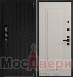 Входная дверь Либра Смарт Антискрэтч Нуар / Латте 1F - фото 84184