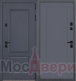 Входная дверь Бастион Серый шелк / Серый шелк - фото 84327