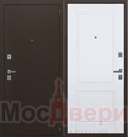 Входная дверь Страж Антик медный / Белый шелк - фото 84331