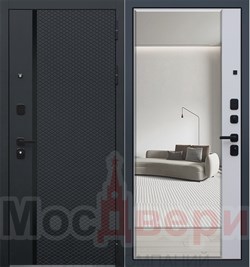 Входная дверь Беркли Темный шелк / Жасмин Зеркало - фото 84340