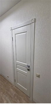 Дверь из массива ольхи Бостон Белый Классик - фото 84350