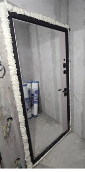 Входная дверь Лэнгли Дуб античный / Жасмин Зеркало - фото 84501