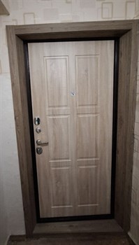 Входная дверь Карин Антик медный / Дуб натуральный - фото 84616