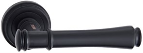 Дверная ручка V16BL на круглой розетке Черный