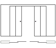 Пенал Eclisse Telescopica Double для встроенной раздвижной каскадной 4-х створчатой двери c обрамлением проема под гипсокартон