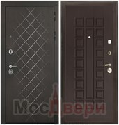 Входная дверь Denholm Дуб Нуар / Венге с магнитным уплотнителем
