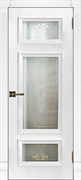 Межкомнатная дверь Антей Дуб Молочный со стеклом