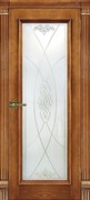 Межкомнатная дверь Медея Дуб Брандо со стеклом