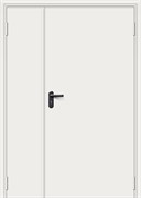 Противопожарная дверь металлическая (ДПМ) полуторная EI 60 BP Light Gray ГОСТ Р 53307-2009 входная
