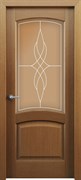 Межкомнатная дверь Ингрид Дуб Сатин со стеклом