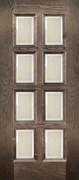 Межкомнатная дверь шпонированная  Атланта Дуб Шервуд со стеклом