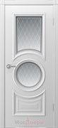 Межкомнатная дверь Эмаль Versace Bianco со стеклом