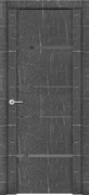 Межкомнатная дверь Profil 2.83RTM Черный Мрамор Зеркало Грей