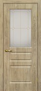 Межкомнатная дверь Profil 2.39MVS Дуб SKY Крем Квадро со стеклом