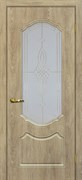 Межкомнатная дверь Profil 2.123MVS Дуб SKY Крем Узор со стеклом